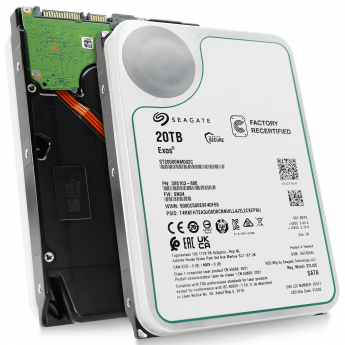 Жесткий диск SEAGATE SATA-III 20TB ST20000NM002C FACTORY RECERTIFIED SERVER EXOS 512E (7200rpm) 512Mb 3.5"